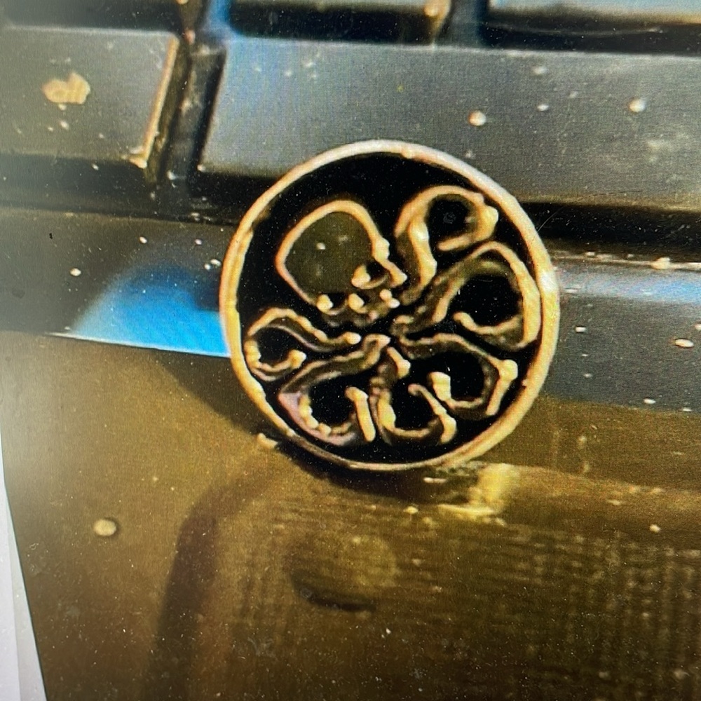 Hydra Octopus Captain America black lapel pin